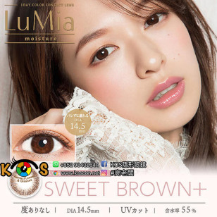 [DIA 14.5 55%]LuMia 1 Day Moisture Sweet Brown+ ルミア モイスチャー スウィートブラウンプラス